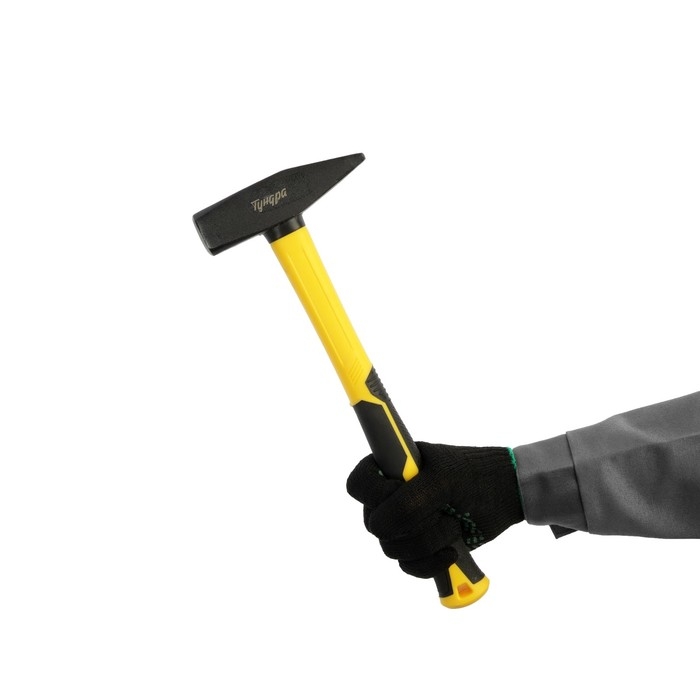 Молоток слесарный ТУНДРА ПРОФИ, квадратный боек, фиберглассовая 3К рукоятка, 800 г Молоток слесарный ТУНДРА ПРОФИ, квадратный боек, фиберглассовая 3К рукоятка, 800 г