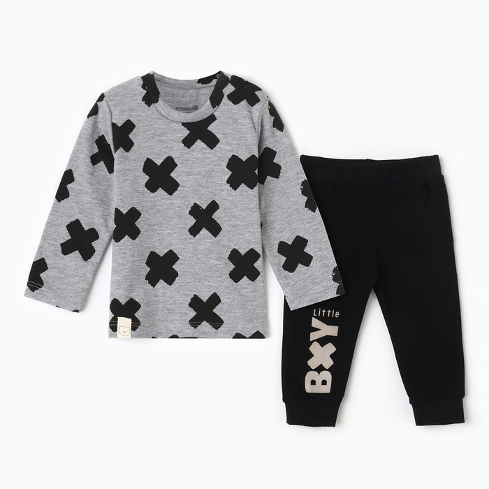 Набор: джемпер и брюки Крошка Я Набор: джемпер и брюки Крошка Я "Stylish boy", рост 86-92 см