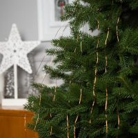 Гирлянда &laquo;Конский хвост&raquo; 8 нитей по 2 м, IP20, медная нить, 160 LED, свечение тёплое белое, USB