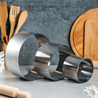 Набор форм для выпечки и выкладки &laquo;Круг&raquo;, d-20, h-8,5 см, 3 шт