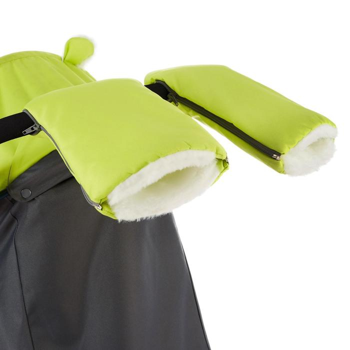 Санки коляска &laquo;Ника Детям НД 7-6&raquo;, рисунок с жирафом, цвет лимонный, механизм качания