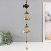 Музыка ветра металл "Рыбка" 7 колокольчиков МИКС 37х6,5х6 см Музыка ветра металл "Рыбка" 7 колокольчиков МИКС 37х6,5х6 см