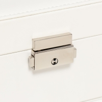 Шкатулка кожзам для украшений "Белая матовая" 8,7х23х17,5 см Шкатулка кожзам для украшений "Белая матовая" 8,7х23х17,5 см