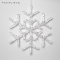 Светодиодная фигура &laquo;Снежинка&raquo; 39 см, акрил, 50 LED, 220 В, свечение синее