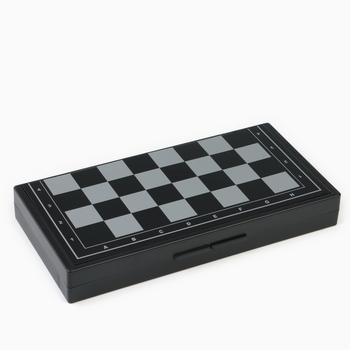 Настольная игра 3 в 1 Настольная игра 3 в 1 "Зук": нарды, шахматы, шашки, магнитная доска 24.5 х 24.5 см