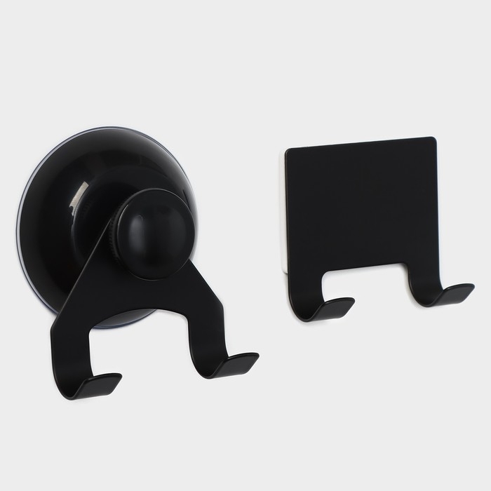 Водосгон из нержавеющей стали с комплектом держателей Raccoon, 25×16 см, цвет чёрный Водосгон из нержавеющей стали с комплектом держателей Raccoon, 25×16 см, цвет чёрный