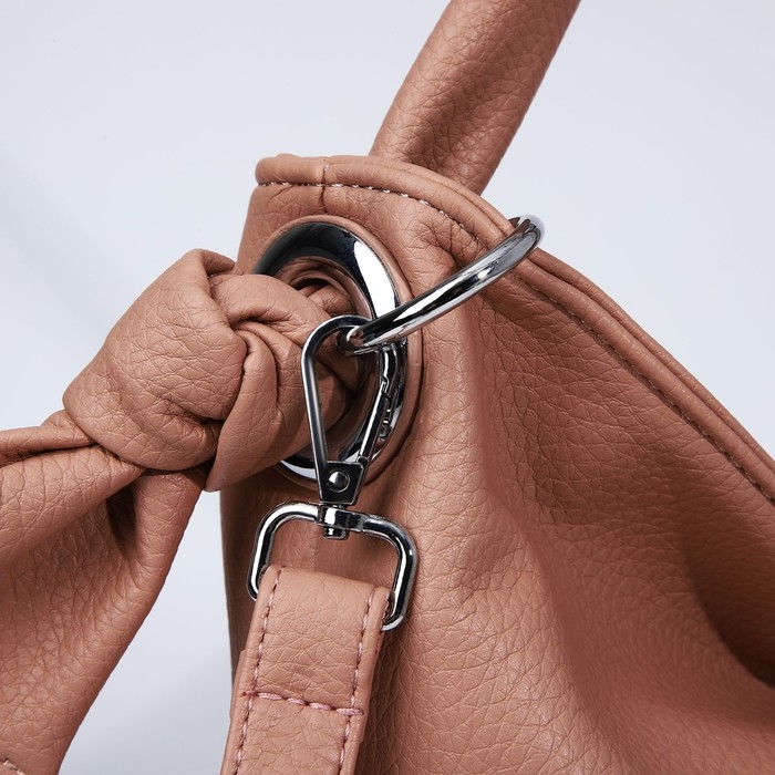 Сумка-тоут на молнии, 2 наружных кармана, цвет розовый Сумка-тоут на молнии, 2 наружных кармана, цвет розовый