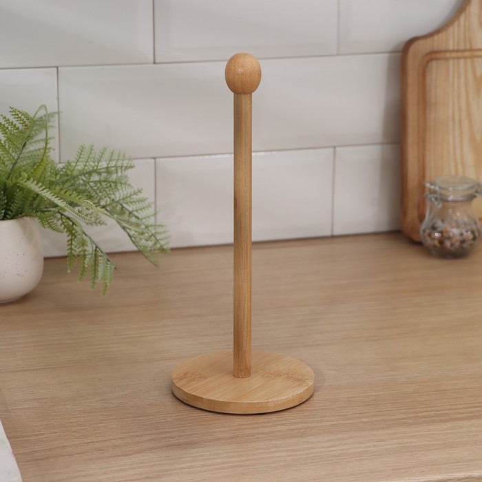 Держатель для бумажных полотенец, бамбук Держатель для бумажных полотенец, бамбук