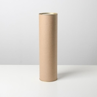 Тубус 92х340 мм (320 мм внутренняя высота),плотный картон, металлическая крышка Тубус 92х340 мм (320 мм внутренняя высота),плотный картон, металлическая крышка