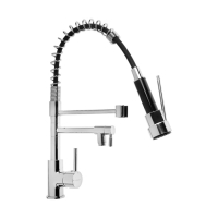 Смеситель для кухни Accoona A5490-7, однорычажный, гибкий излив, хром Смеситель для кухни Accoona A5490-7, однорычажный, гибкий излив, хром