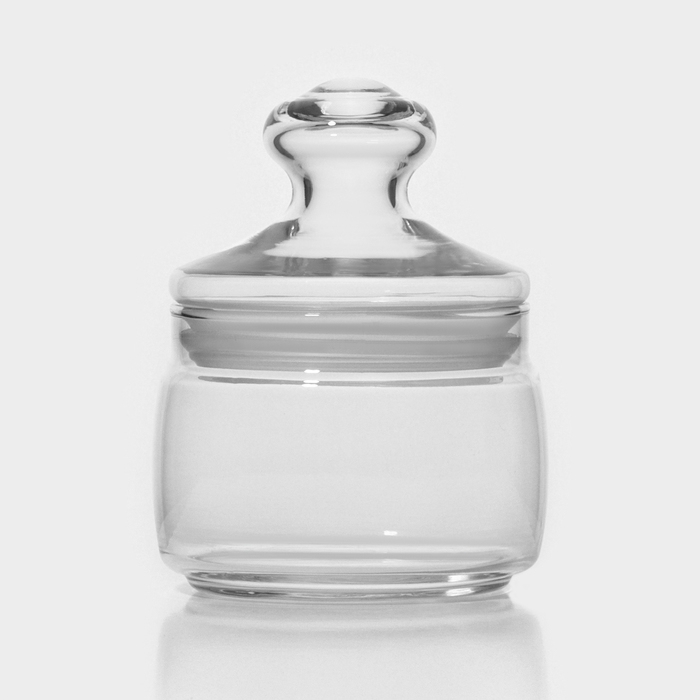 Банка для сыпучих продуктов стеклянная Cesni, 420 мл, цвет прозрачный Банка для сыпучих продуктов стеклянная Cesni, 420 мл, цвет прозрачный