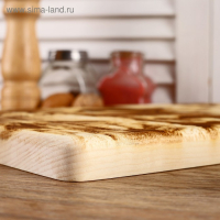 Доска из массива кедра &laquo;Медведь&raquo;, большая, прямоугольная, 23 &times; 35 см