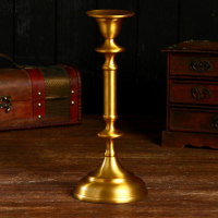 Подсвечник "Анико" алюминий 13х13х30 см