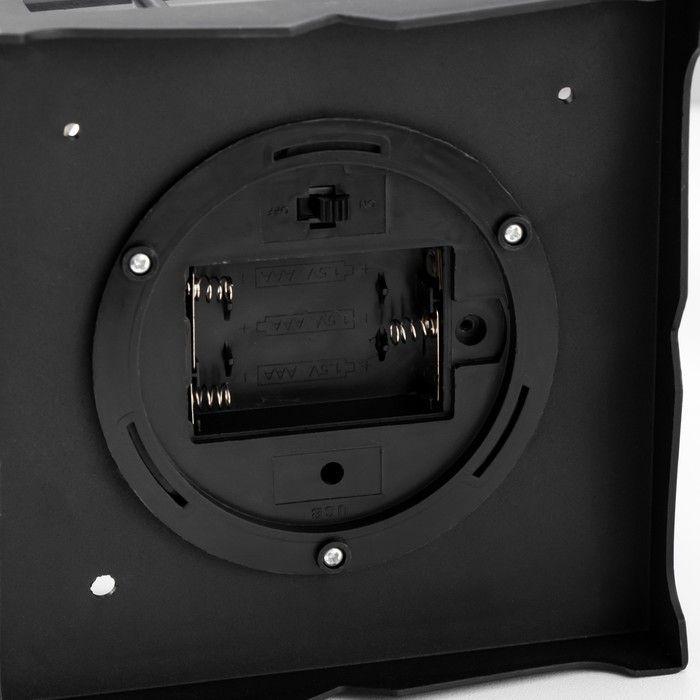 Ночник Ночник "Фонарь с лампой" чёрная от батареек 3ААА 35х13,5х13,5 см