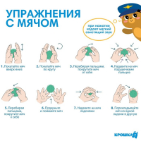 Подарочный набор развивающих мячиков на Новый Год «Паровозик», с пищалкой, 5 шт., Крошка Я Подарочный набор развивающих мячиков на Новый Год «Паровозик», с пищалкой, 5 шт., Крошка Я