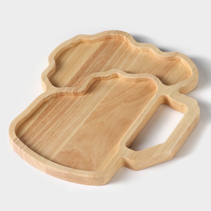 Менажница Magistro «Эль», 25×22×1,8 см, акация Менажница Magistro «Эль», 25×22×1,8 см, акация