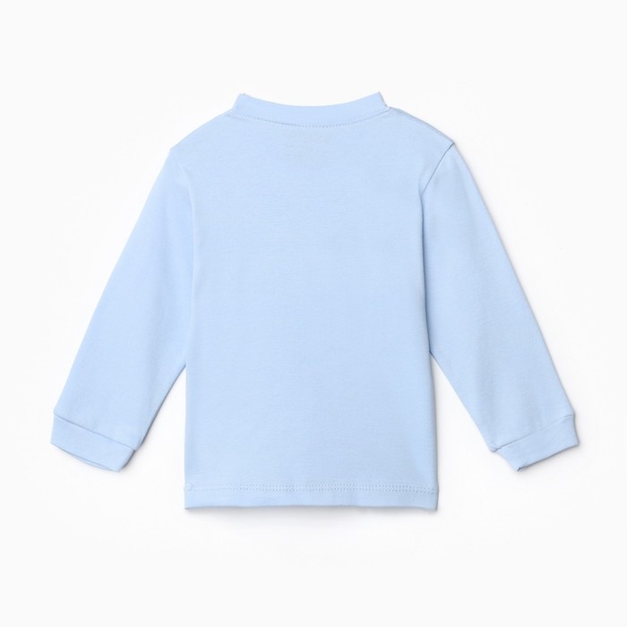 Лонгслив детский, цвет голубой, рост 68 см Лонгслив детский, цвет голубой, рост 68 см