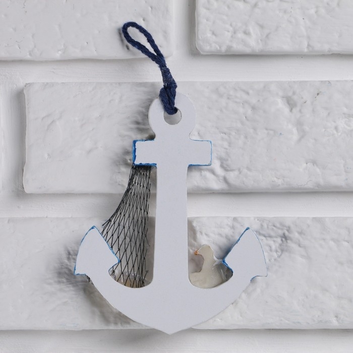 Термометр &laquo;Якорь с чайкой&raquo;, 12 х 9,5 х 2,5 см