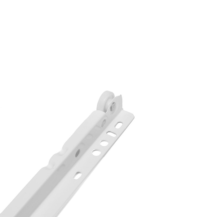 Роликовые направляющие ТУНДРА, L=550 мм, толщина 0,8 мм, белые, 2 шт. Роликовые направляющие ТУНДРА, L=550 мм, толщина 0,8 мм, белые, 2 шт.