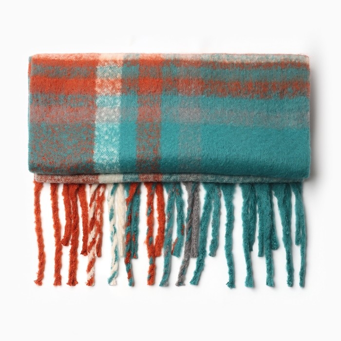 Шарф женский, цвет зеленый, р-р 48х195 см Шарф женский, цвет зеленый, р-р 48х195 см