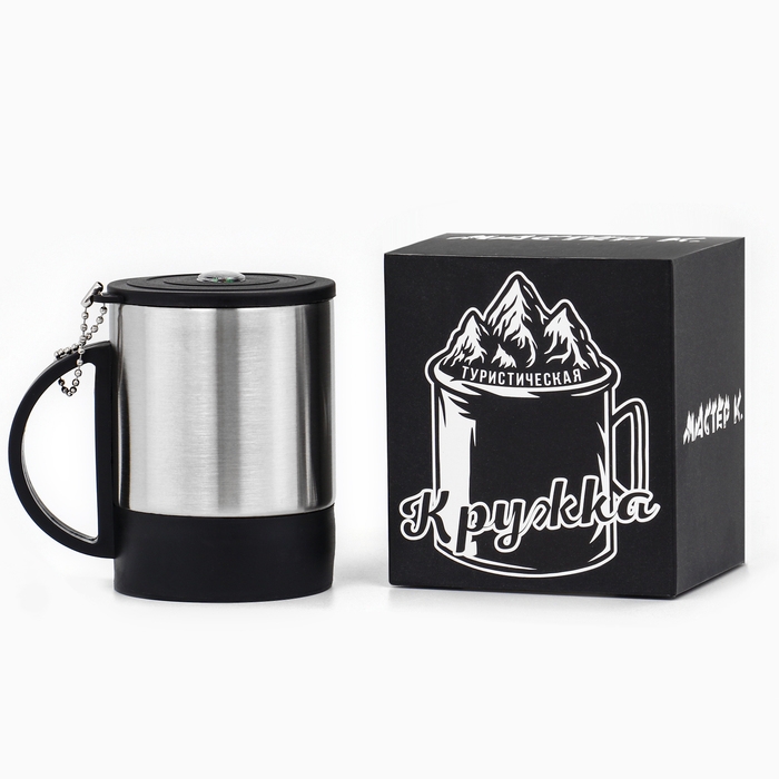 Термокружка, 180 мл, Туризм Термокружка, 180 мл, Туризм "Эйлат", сохраняет тепло 2 ч, 10 х 9 см, компас