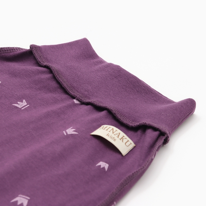 Ползунки детские MINAKU, цвет фиолетовый, рост 80-86 см Ползунки детские MINAKU, цвет фиолетовый, рост 80-86 см