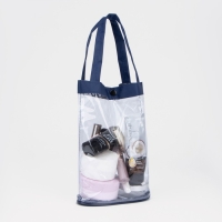 Косметичка на кнопке, цвет синий Косметичка на кнопке, цвет синий