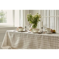 Скатерть Доляна "Клетка" 145х145&plusmn;3см,100%пэ, рогожка 130 гр/м