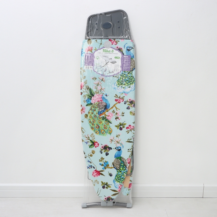 Доска гладильная &laquo;Nika&raquo;, 122&times;40 см, высота до 90 см, европодставка, рисунок МИКС