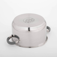 Кастрюля из нержавеющей стали Magistro Tefida, 4,6 л, крышка-дуршлаг, носик для слива, капсульное дно, силиконовые ручки, с крышкой Кастрюля из нержавеющей стали Magistro Tefida, 4,6 л, крышка-дуршлаг, носик для слива, капсульное дно, силиконовые ручки, с крышкой