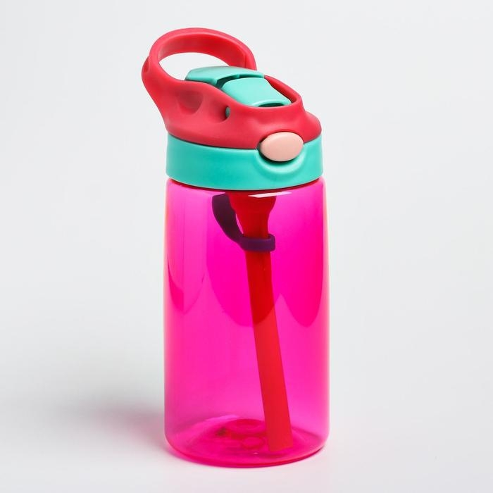 Поильник - непроливайка детский с мягким носиком, 480 мл., цвет розовый