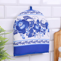 Грелка на чайник &laquo;Колпак&raquo;, гжель