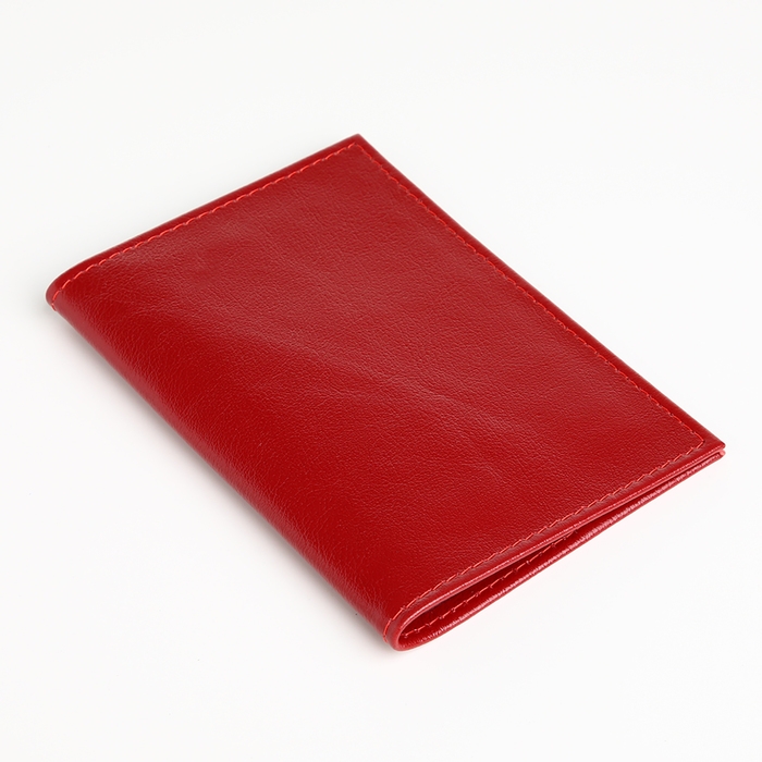 Обложка для паспорта, TEXTURA, цвет красный