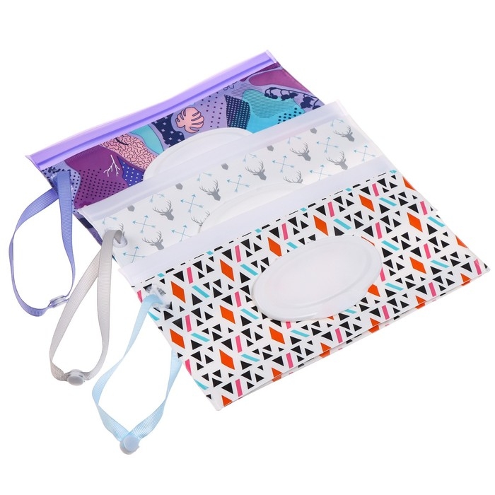 Контейнер для салфеток с петелькой «Абстракция», цвет МИКС Контейнер для салфеток с петелькой «Абстракция», цвет МИКС