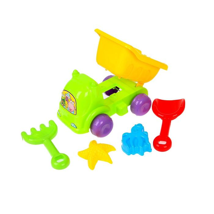 Песочный набор «Бибика», 5 предметов, МИКС Песочный набор «Бибика», 5 предметов, МИКС