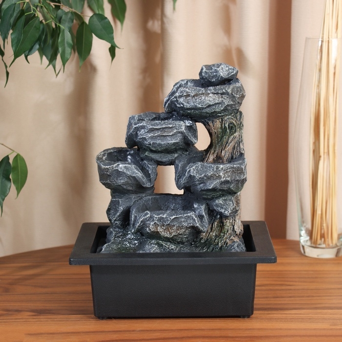 Фонтан Фонтан "Скальные кадки" 26х23 см (с подсветкой, без шарика)