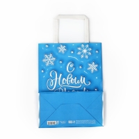 Пакет подарочный новогодний «С Новым годом», 20 х 11 х 27.7 см, Новый год Пакет подарочный новогодний «С Новым годом», 20 х 11 х 27.7 см, Новый год