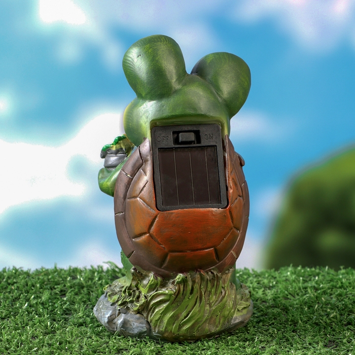 Садовый фонарь Садовый фонарь "Лягушонок садовод" 7х8х15см