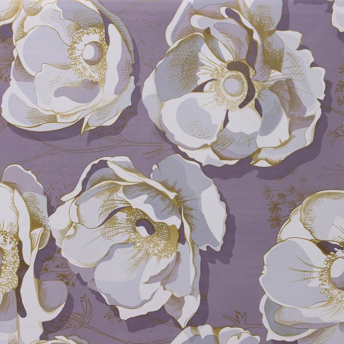 Клеёнка на стол &laquo;Нежная&raquo;, на тканевой основе, рулон 20 метров, ширина 137 см, толщина 0,25 мм