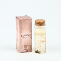 Свеча интерьерная в колбе &laquo;Цветок&raquo; 3 х 3 х 8 см