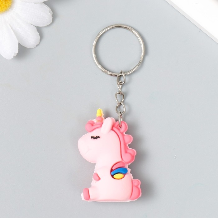 Брелок резина Брелок резина "Спящий единорог с крыльями" МИКС 5,6х3,4х2,1 см