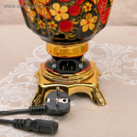 Самовар &laquo;Хохлома&raquo;, рюмка, 3 л, электрический