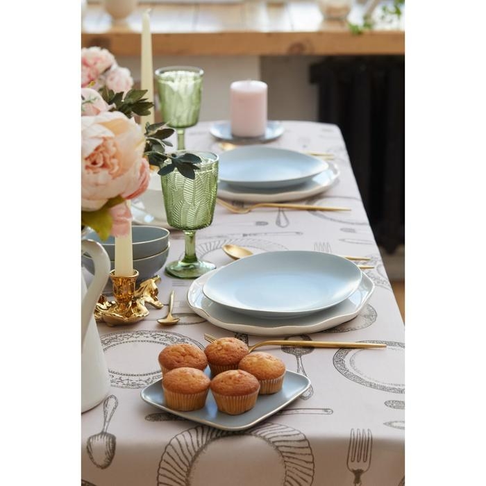 Скатерть Доляна &laquo;Приданое&raquo; 140&times;180 см, 100% п/э