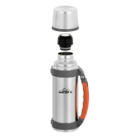 Термос, 1.2 л, Тропа "Мастер К", с кружкой, сохраняет тепло 24 ч Термос, 1.2 л, Тропа "Мастер К", с кружкой, сохраняет тепло 24 ч