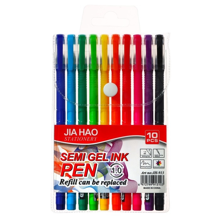 Набор шариковых ручек 10 цветов,1 мм, корпус софтач в цвет стержня, в блистере Набор шариковых ручек 10 цветов,1 мм, корпус софтач в цвет стержня, в блистере