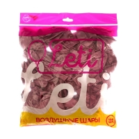 Шар латексный 9", хром, в наборе 100 шт., цвет насыщенный розовый