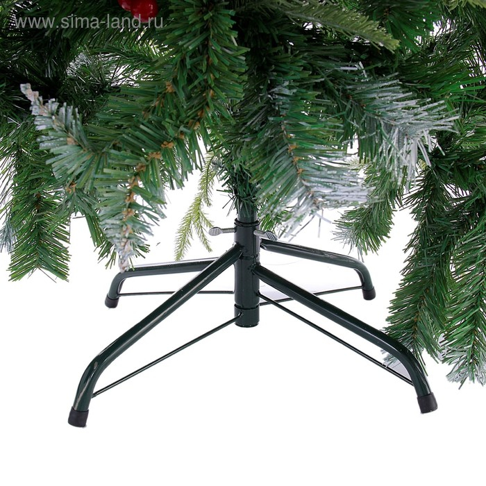 Ёлка "Виктория с калиной и шишками" 120 см d нижнего яруса 80 см 322 ветки