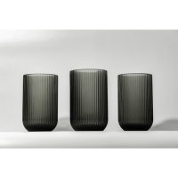 Набор стаканов стеклянный SL Home «Модерн», 400 мл, 8×13 см, цвет графитовый Набор стаканов стеклянный SL Home «Модерн», 400 мл, 8×13 см, цвет графитовый