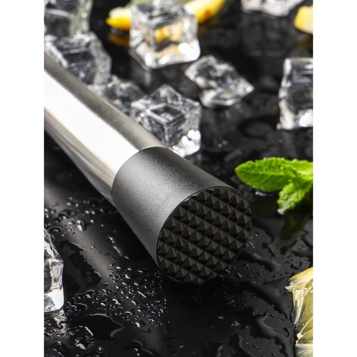 Мадлер - толкушка Magistro &laquo;Сталь&raquo;, 20,5 см