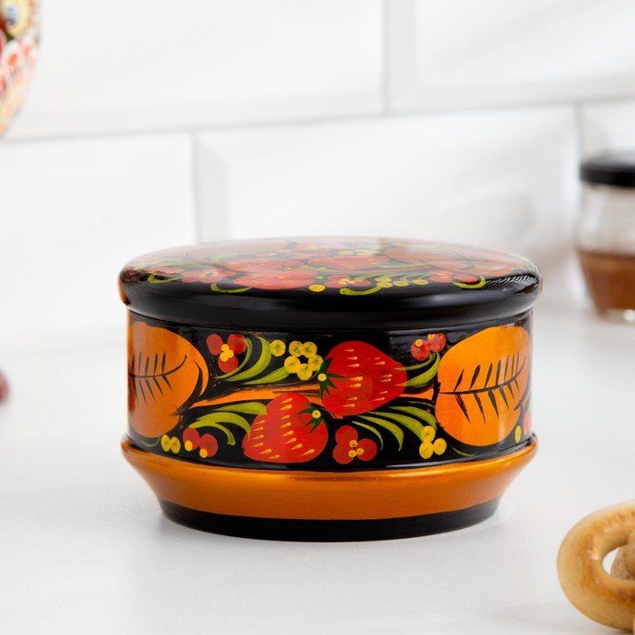 Коробка &laquo;Ягодка&raquo;, большая, 14&times;7 см, хохлома